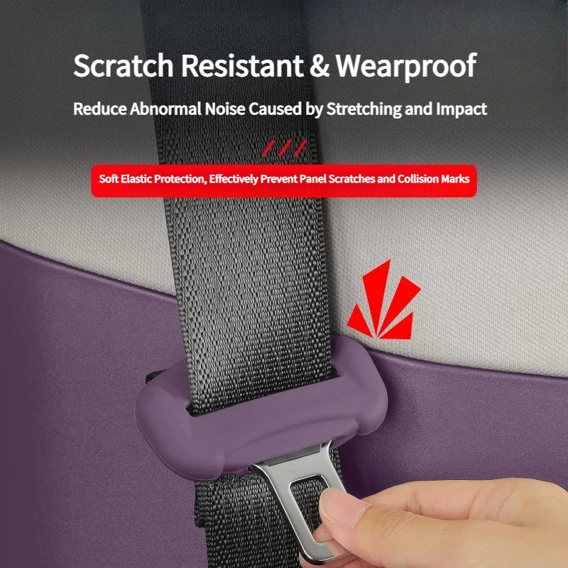 FOR 2026 Deepal S07 L07 Seat Belt Buckle Protective Cover Anti-rattle Part Wear Resistant Dustproof Interior Accessory