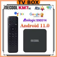 Mecool KM7 SE TV Box Android 11 ATV Google Certified LPDDR4 2GB RAM 32GB Dual Wifi BT5.1 Support AV1 Youtube 4K Set Top Box