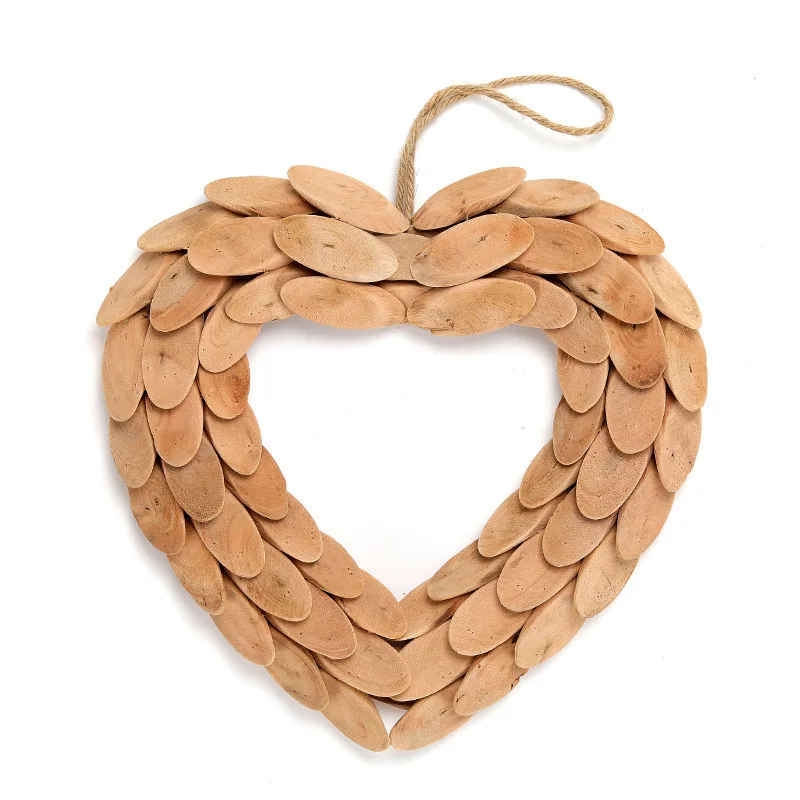 New driftwood ornaments creative heart-shaped wooden crafts decoration homestay hotel cafe pendant wholesale