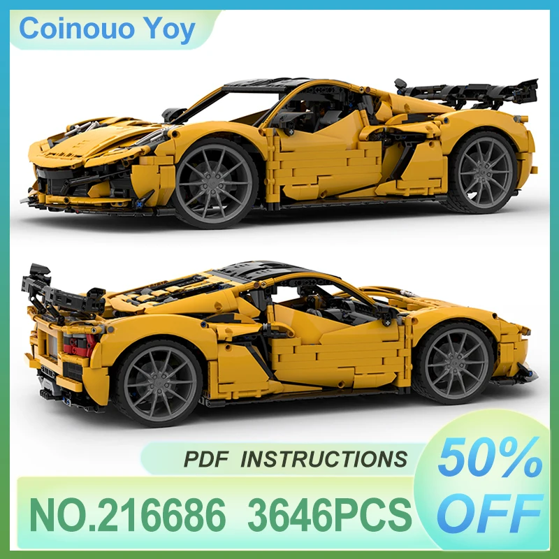 Striking Coustom MOC-216686 Technical New ZR1 Roadster Racing 42172 Coupe Model Building Block Puzzle Kid DIY Toy Christmas Gift