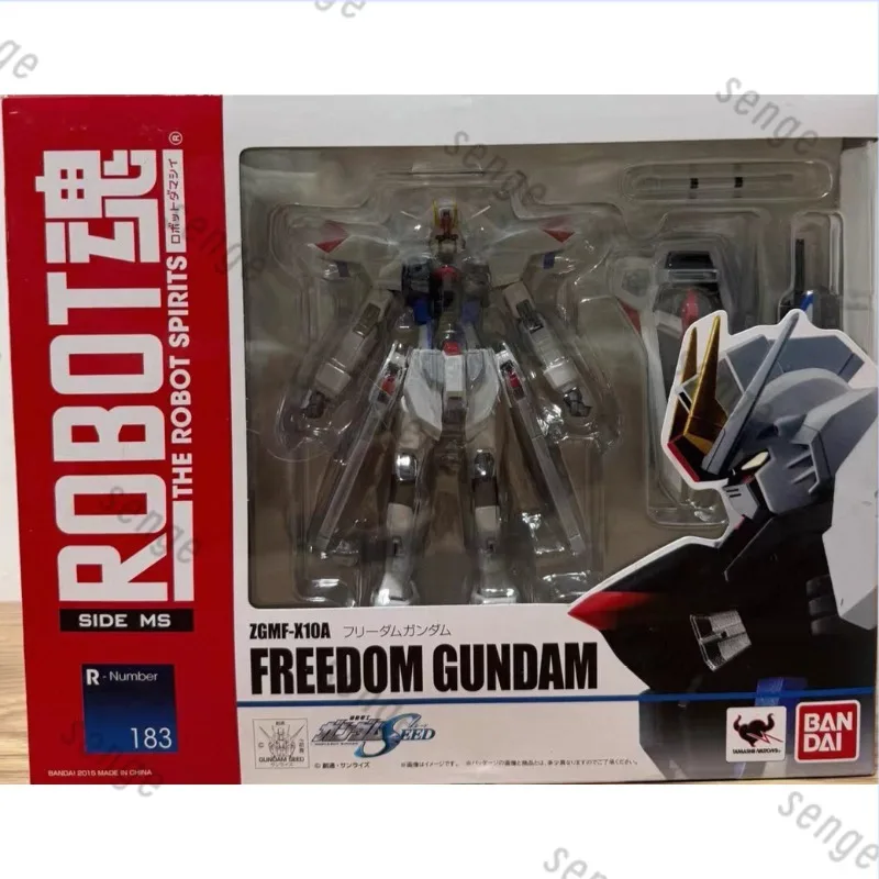 [Genuine Spot]Bandai ROBOT Soul Freedom  No.183 Kira Yamato  SEED Standard Color Matching Action Figures Models Toys