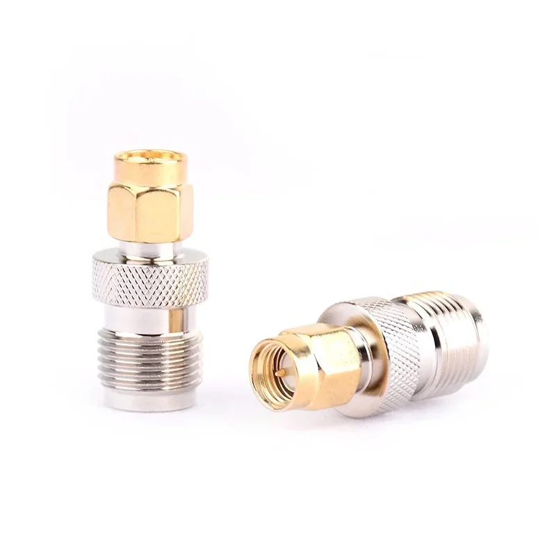 5/20/100PCS RF Coaxial  F Type Female Jack To SMA Male Plug Coax Connector RF Adapter Straight F to SMA Connector