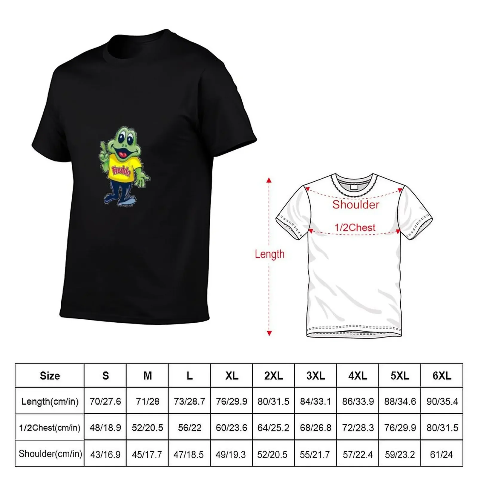 Freddo Frog Old Logo T-Shirt valentines clothes funny costumes summer tops hippie clothes men t shirts