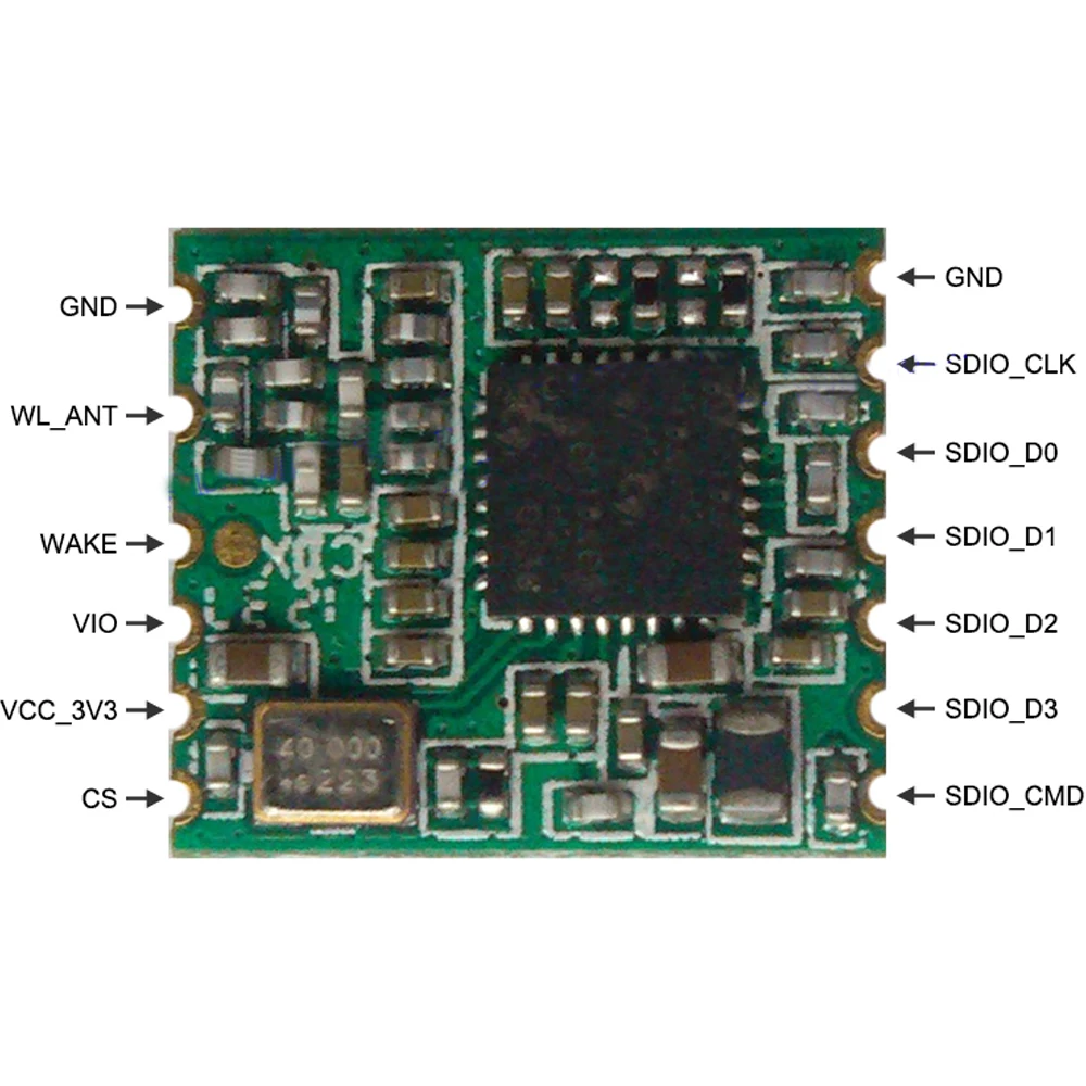 RTL9189ES 2.4G Wireless WIFI Module Low Power Consumption for Camera OTT Set Top Box SDIO Interface BL-R8189RM2 3.3V