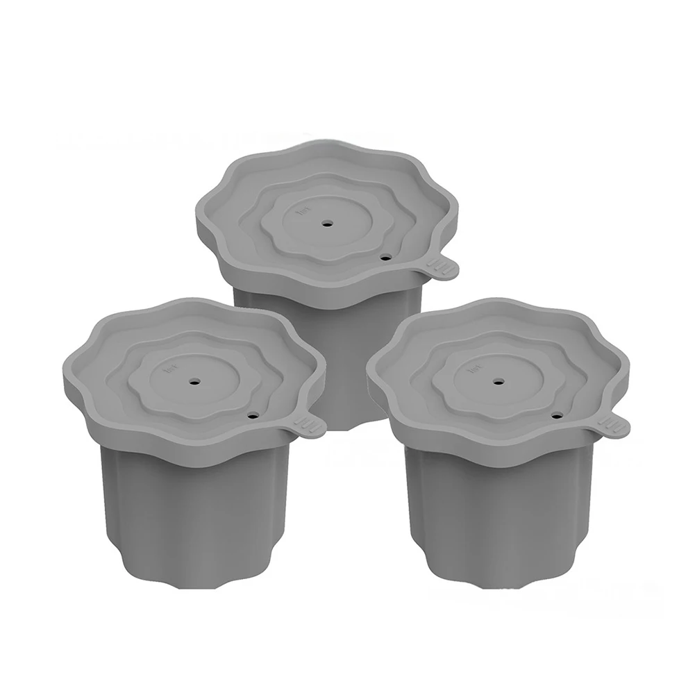 For Owala 24 oz Bottle Ice Cube Tray Flexible Silicone 3 Pack Rounded Design Prevents Straw Blockage Quick Freeze Use