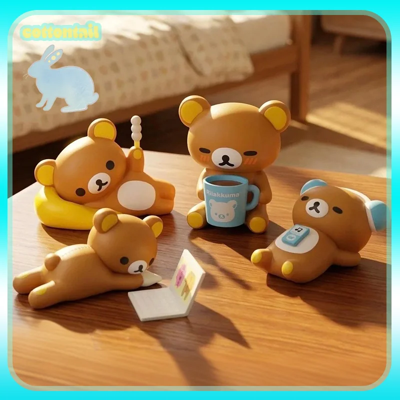 

Original Rilakkuma Lifestyle Series Vinyl Figurine Blind Box Collect Toys Action Figures Ornament Cute Doll Gifts Birthday Gifts