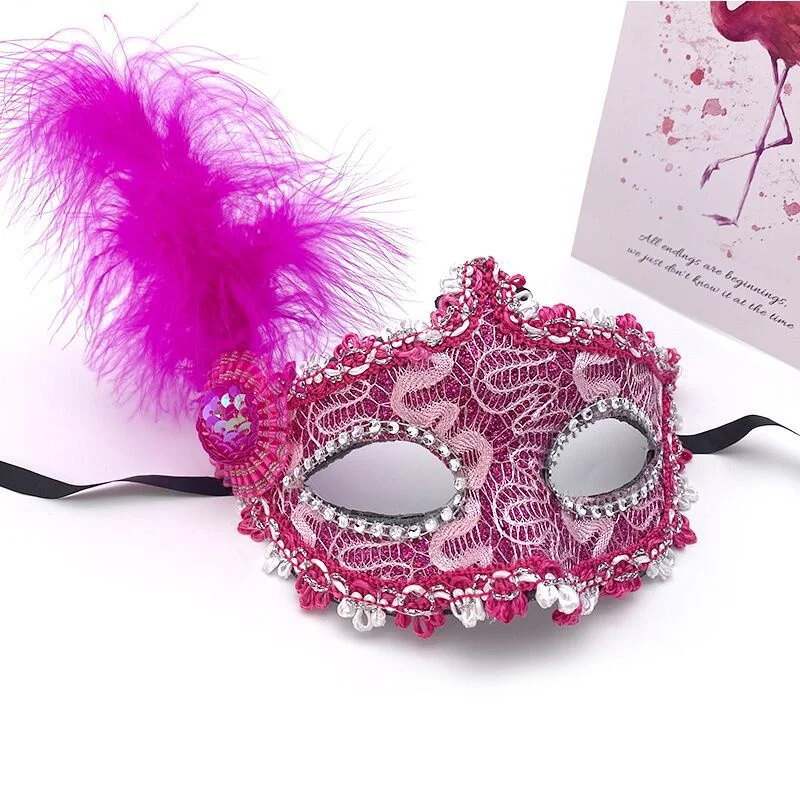 Sexy Ladies Masquerade Ball Mask Princess Mask Christmas Girl Adult Half Face Party Makeup Halloween Mask 18 * 20cm