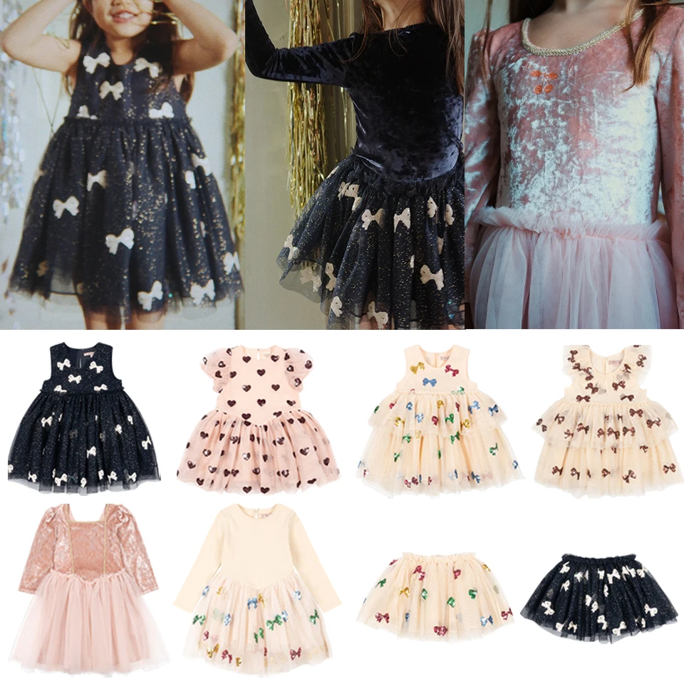 

Осеннее красочное платье принцессы для маленьких девочек, сетчатые платья для маленьких девочек, детские юбки с пайетками, детская праздничная одежда, Vestidos