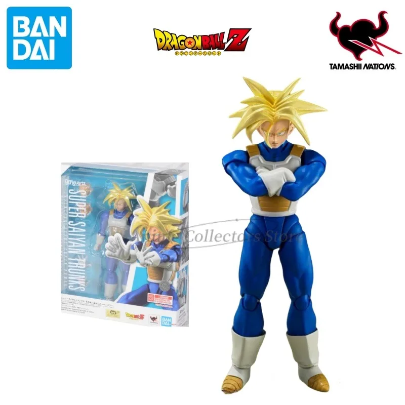 Spot Bandai S.H.Figuarts DRAGON BALL Z Trunks Anime Character Model T S.H.F Toy Action Figure Collection Doll Ornaments Gift