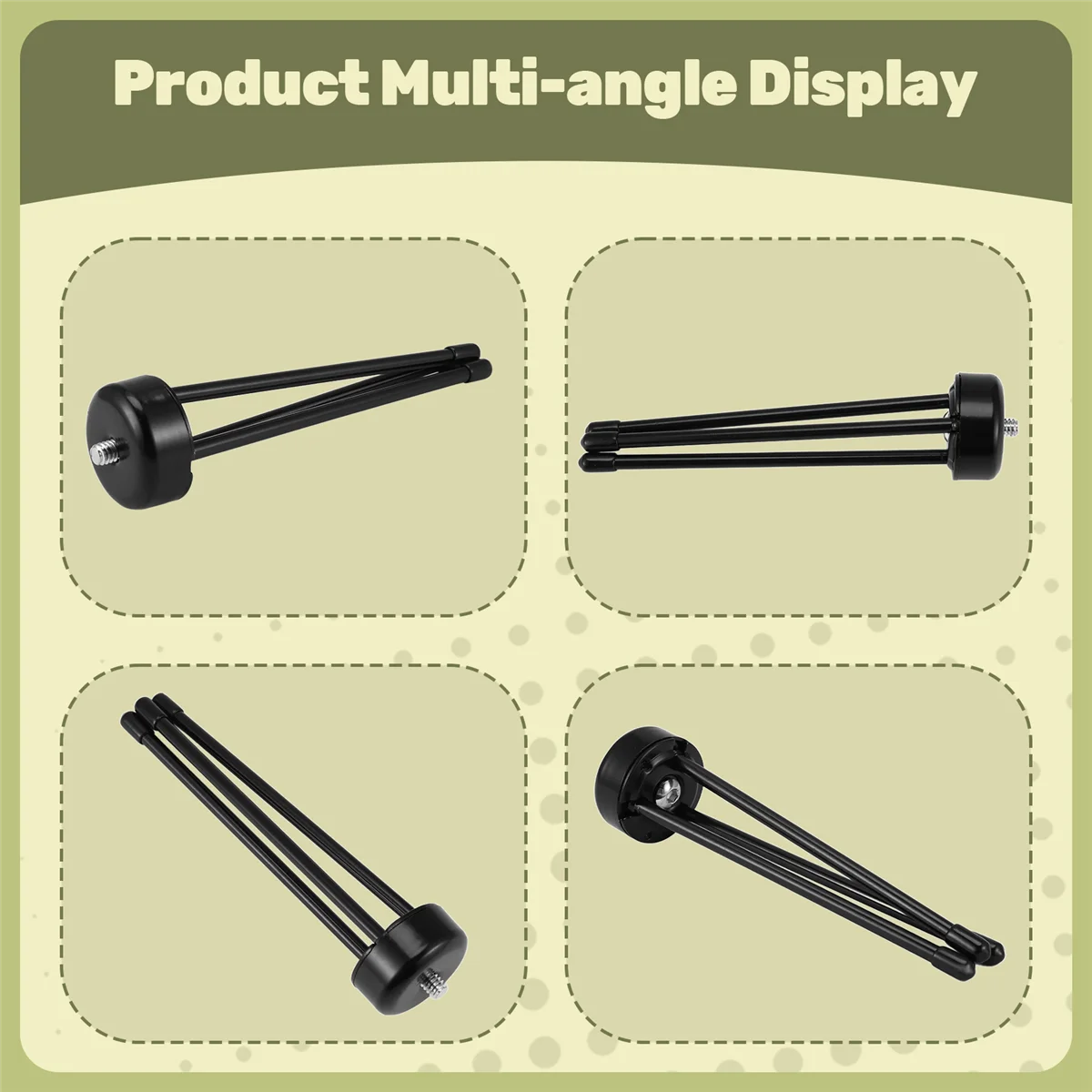 

【Today-Only!】Mini Metal Tripod, Desktop Tripod with 1/4 Inch Screws, Suitable for Projectors and All Cameras