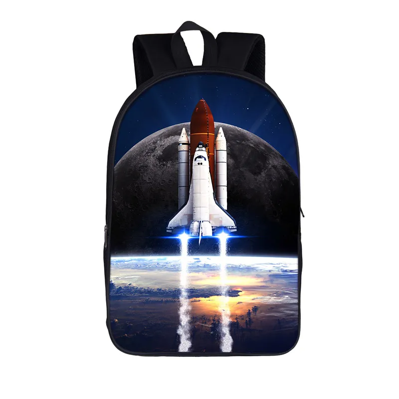 Mochila de nave espacial/astronauta para adolescentes, niños, niñas, mochilas escolares, Galaxy Space Shuttle, mochila escolar para niños