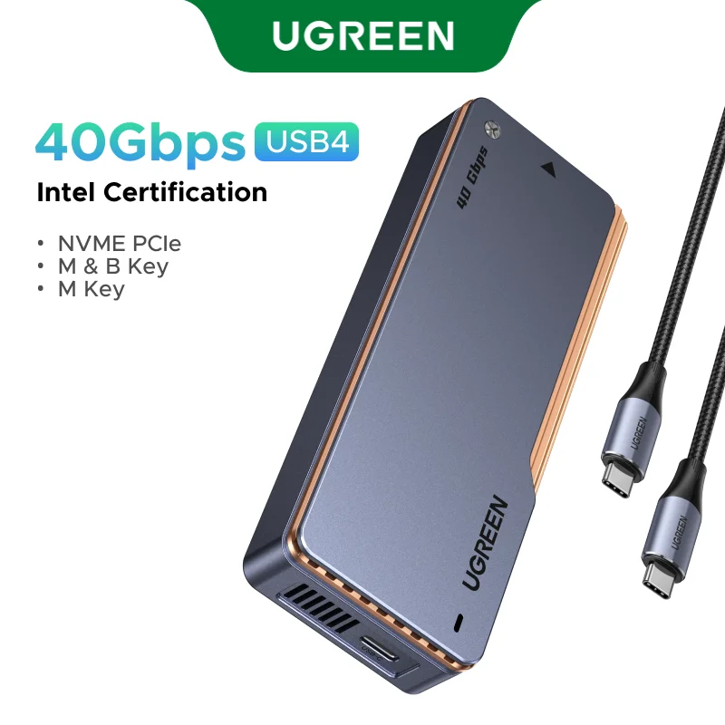 UGREEN Intelチップセット 40Gbps NVMe SSDケース SSDエンクロージャ M