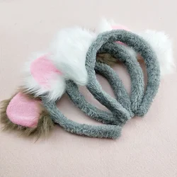 Plush Koala Ear Headband Hair Ornament Headwear Girl Accessories Party Birthday Anime Costume Halloween Christmas