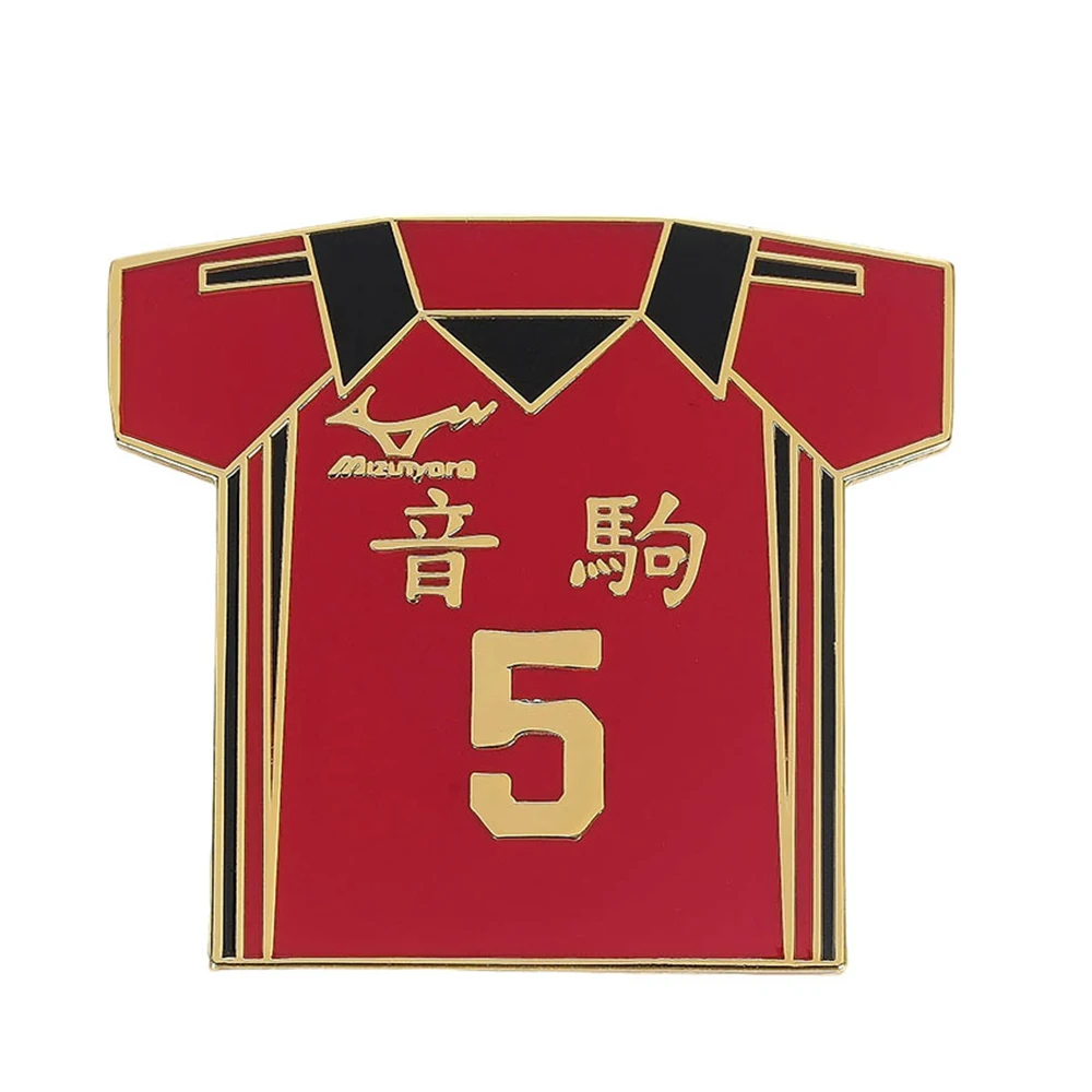 Haikyuu аниме эмалированная булавка Nekoma, униформа команды, волейбольная брошь для мальчиков для мужчин и мальчиков, рюкзак для фанатов, значок на лацкане, ювелирные изделия для косплея