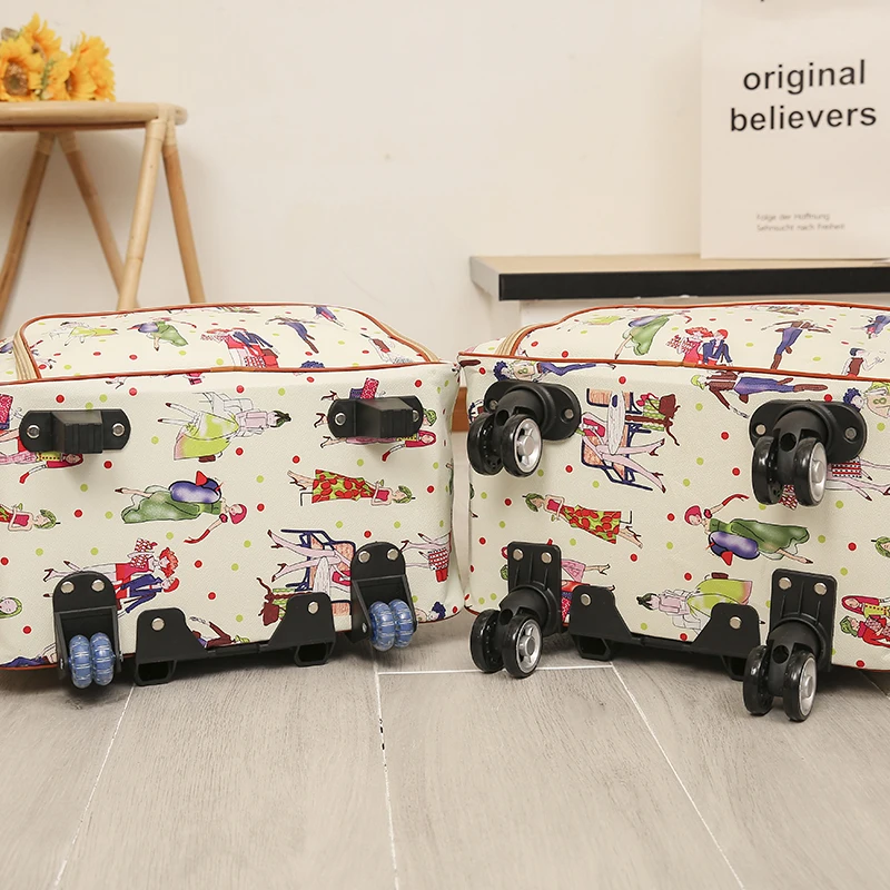 Trolley Bag Travel Bag Female Large Capacity Portable Korean Short Distance Travel Luggage Bag Cute Light Travel Bag