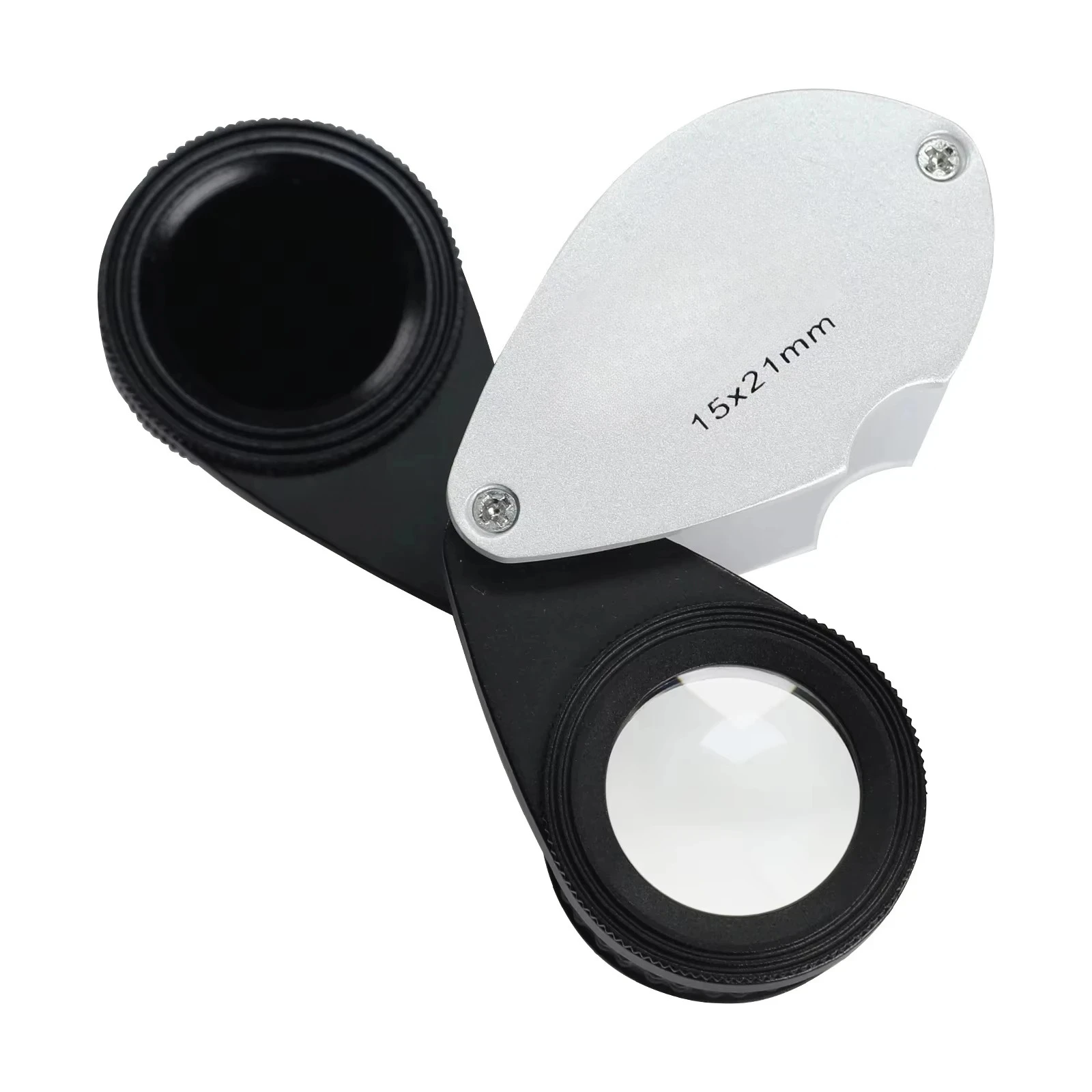 2-in-1 Jadeite Filter Loupe with 15X Triplet Lens, Foldable Gemstone Identification Tool for Jade Jewelry Assessment Tool