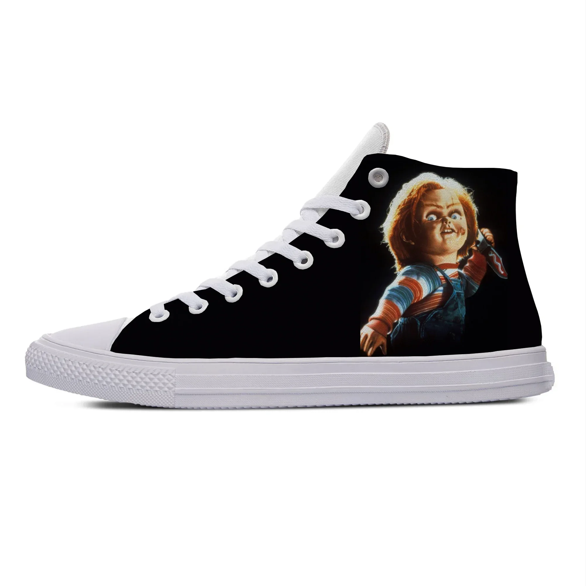 Horror Movie Child of Play Chucky Fashion Funny Casual Cloth Shoes High Top Lightweight Breathable 3D Print Men women Sneakers