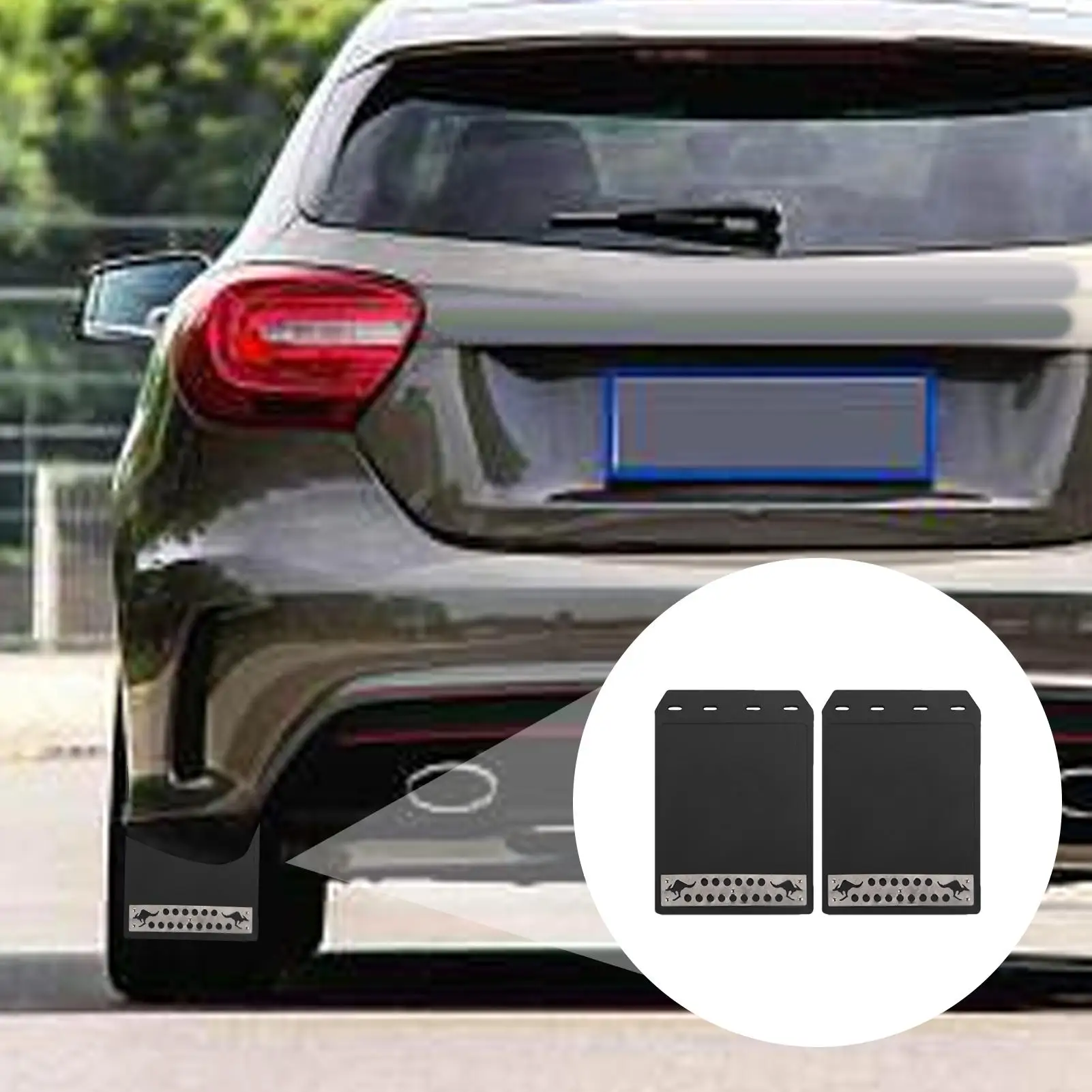 2 Pcs Car Mud Flaps Heat-Resistant Truck Splash Guards Trucks Mud Guards Wear-Resistant Easy installation For Car Accessories