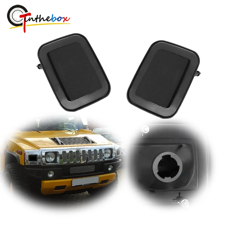 2PCS Car Front Bumper Turn Signal Light Housing Shells For 2003-2009 Hummer H2 SUV SUT, No Bulb/Socket