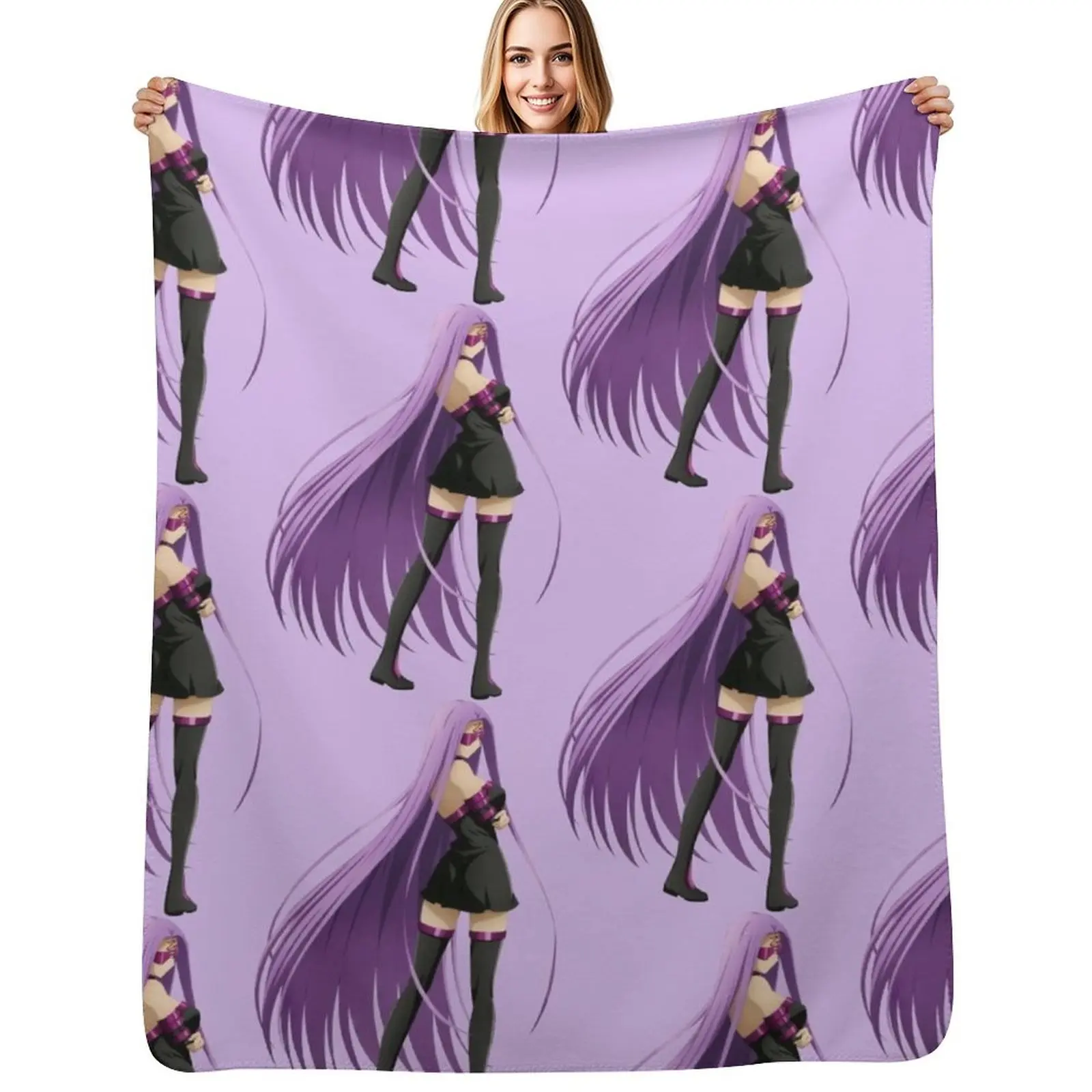 

Medusa Rider Fate Stay Night Throw Blanket Breathable Lightweight Blanket for Adults Kids