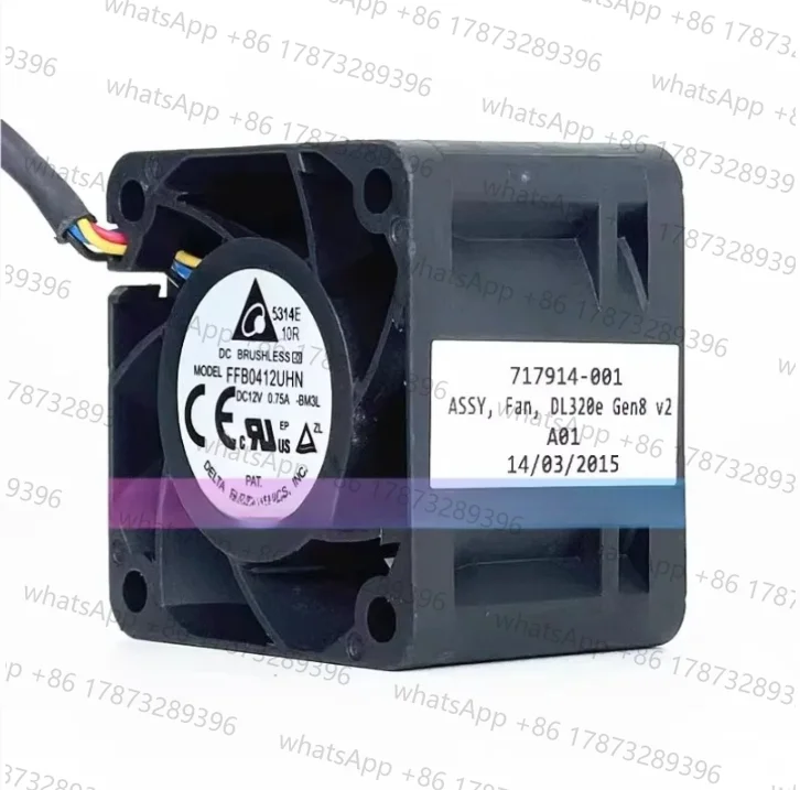 New CPU Fan FFB0412UHN for HP DL320e Gen8 V2 Server Fan 717914-001 725264-001