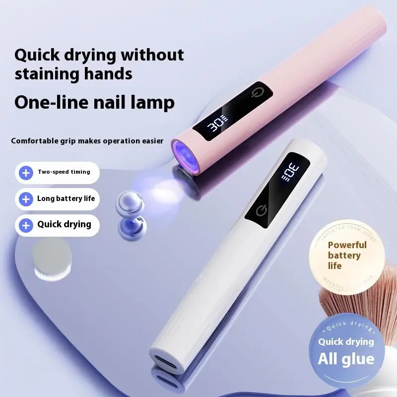 Mini Handheld UV Cordless Nagel Lampe Gel Nagel UV Lampe Mit LED Display Kleine Tragbare Licht Therapie Lampe Nagel