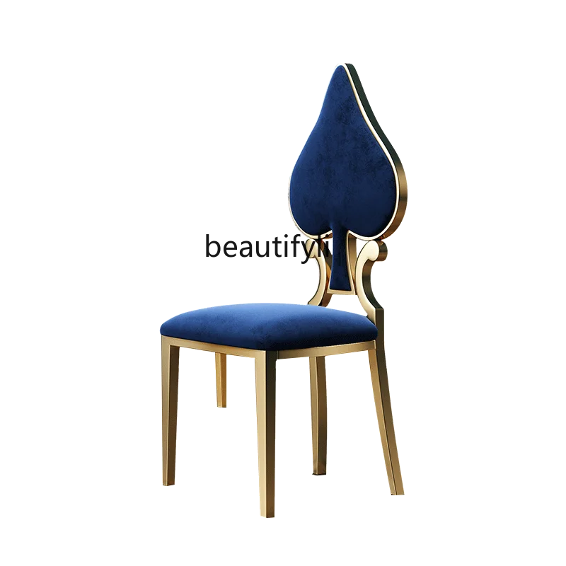 

Dining Chair Home Light Luxury High Sense European Nordic Minimalist Creative Designer Single Seat Chair nordic furniture