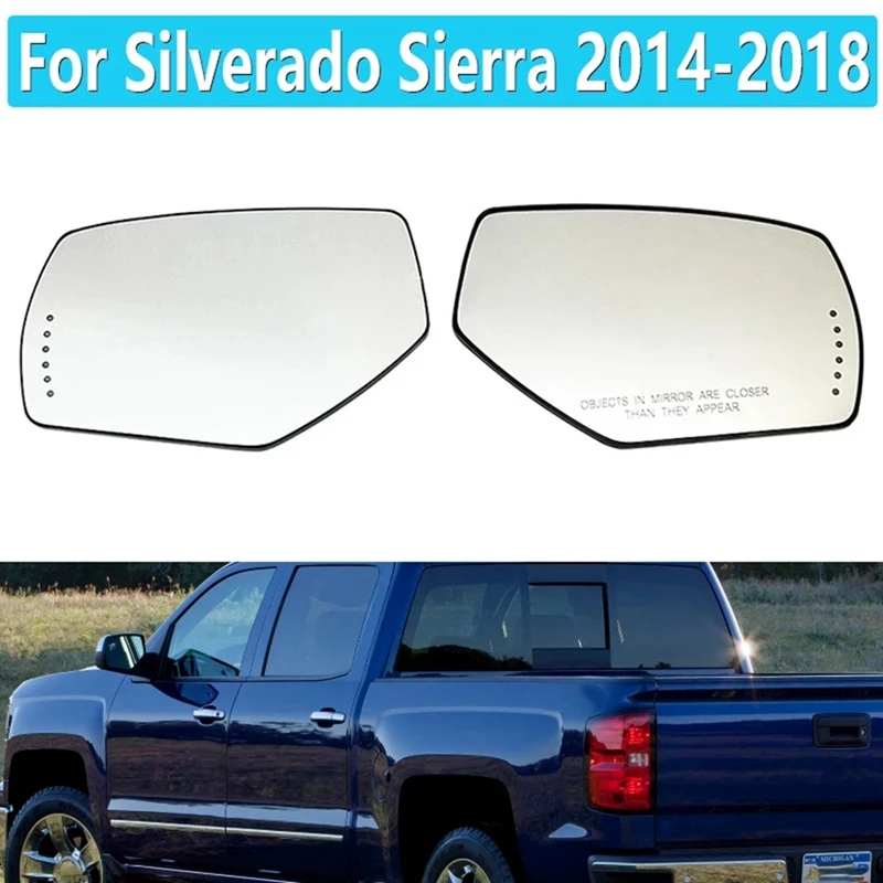 22753637 22919746 Rearview Mirror Lens Reversing Mirror Lens Heated Lens Automotive For Chevrolet GMC Sierra Accessories