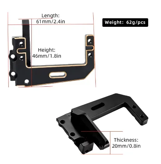 Brass Servo Mount Bracket for Vanquish Products VP H10 Optic RC Car Upgrade Parts Accessories