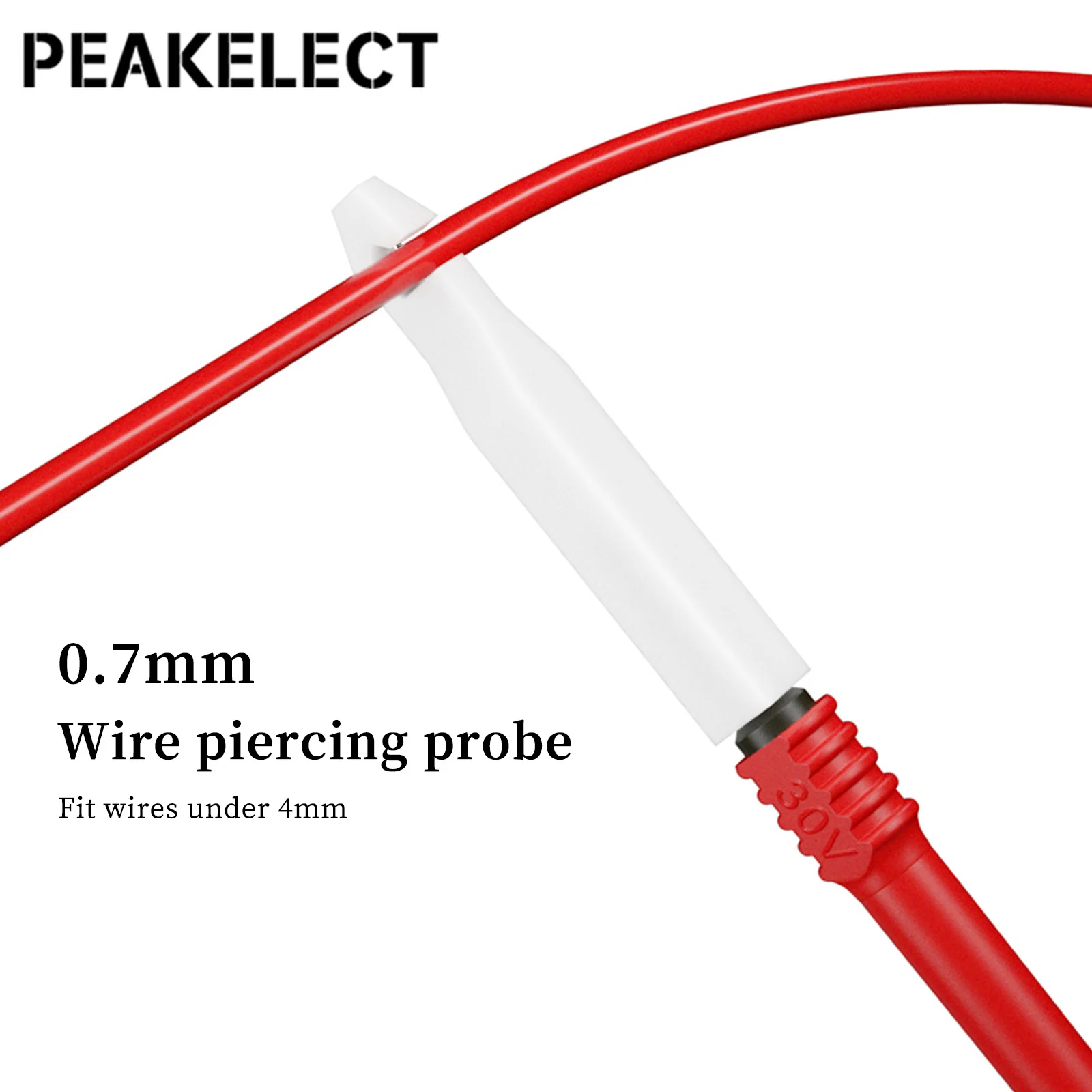 Peakelect P1043B 4Mm Banaan Plug Multimeter Meetsnoeren Kit Met Veiligheid Piercing Naald Test Probes + Alligator Clips Voor testen