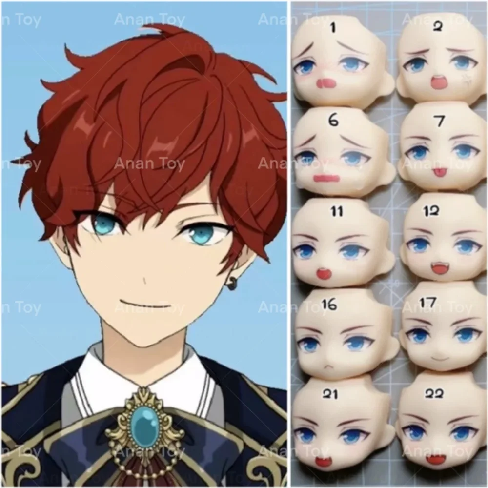 

Hiro Ob11 Face Ensemble Stars GSC Clay Man YMY Faceplates Water Sticker Handmade Doll Accessories Anime Game Fans Gifts