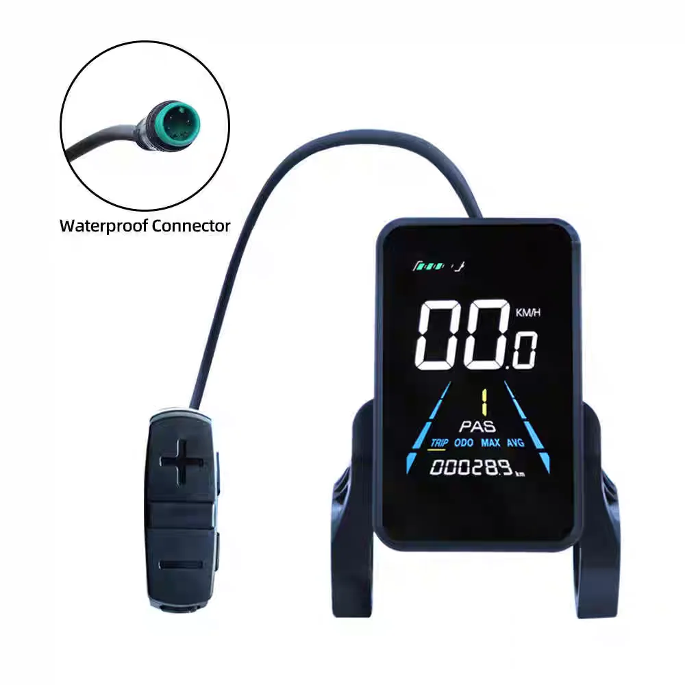 AliExpress Parts are suitable for mountain bike modified electric vehicle 81F 36-52V universal borderless VA color screen bicycle modified