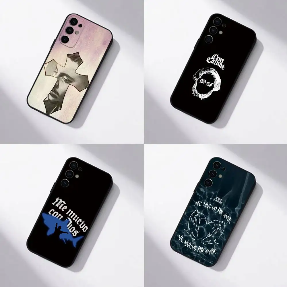 Cruz Cafune Me Muevo Con Dios Phone Case Black Silicone Soft For Samsung S25,S24,S21,S22,S23,S30,Ultra,S20,Plus,Fe,Lite