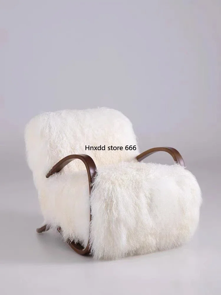 Room Balcony Leisure Chair Creative Personality Living Room Wool Sofa Chair image 3