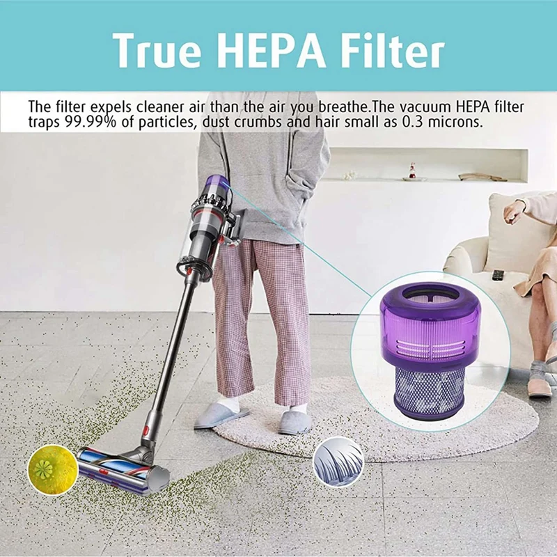 HEPA-фильтры для Dyson V11 Outsize, V11 Outsize Origin, Outsize Absolute + пылесос, детали 970422-01, 2 шт.