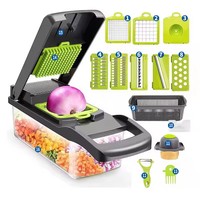 14/16 in 1  Vegetable Chopper Onion Chopper Handle Food Grate Food Chopper Kitchen Vegetable Slicer Dicer Cut Potato Shredder