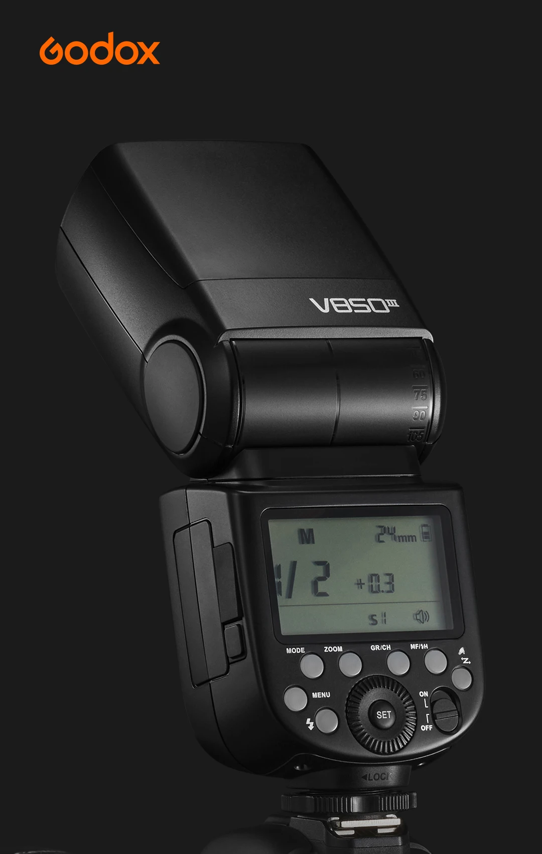 GODOX V1 Mid/V1/V1PRO/V100/V480/V860/V850 Serie Li-Ion Rundkopf-Speedlite TTL Drahtloser Kamera-Blitz Speedlight für C/N/S/F/O – Detail 14