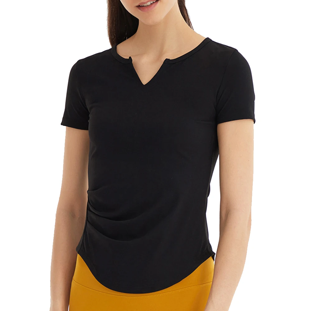 

Женские летние футболки Slim Fit для занятий спортом, фитнесом, йогой, топ с короткими рукавами для йоги, женская спортивная рубашка, спортивная одежда, топ для тренировок