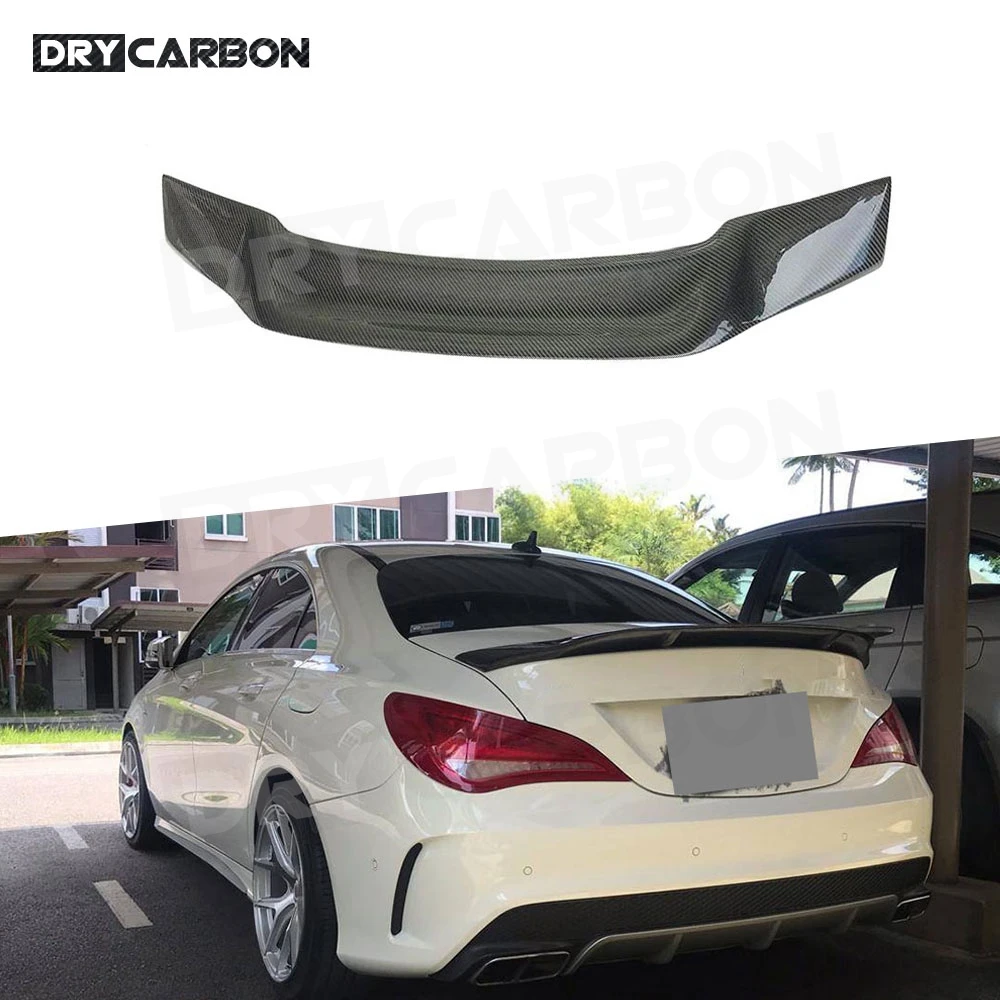 

Carbon Fiber Rear Spoiler Trunk Wings Ducktail Spoiler Wing For Benz CLA Class CLA45 W117 C117 CLA200 250 260 Sedan 2013-2018