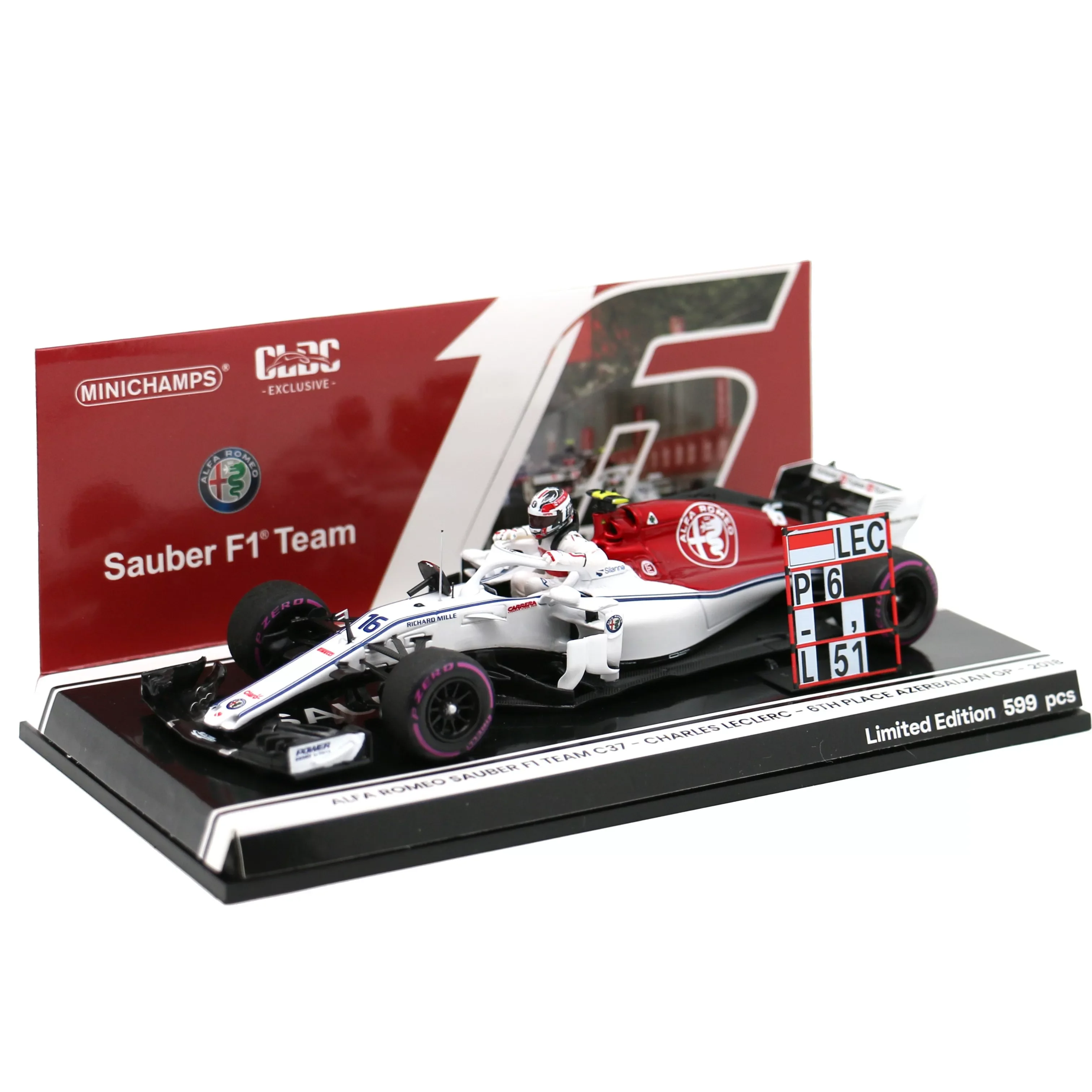 ミニカー MINICHAMPS 1/18  Sauber F1 Team New In Stock Minichamps 1:43 Alfa Romeo Sauber F1 Team Charles