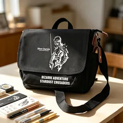 JoJo's Bizarre Adventure Anime School Bags Oxford Bookbag Men Cosplay Crossbody Bags Travel Messenger Bag Girls Shoulder Daypack