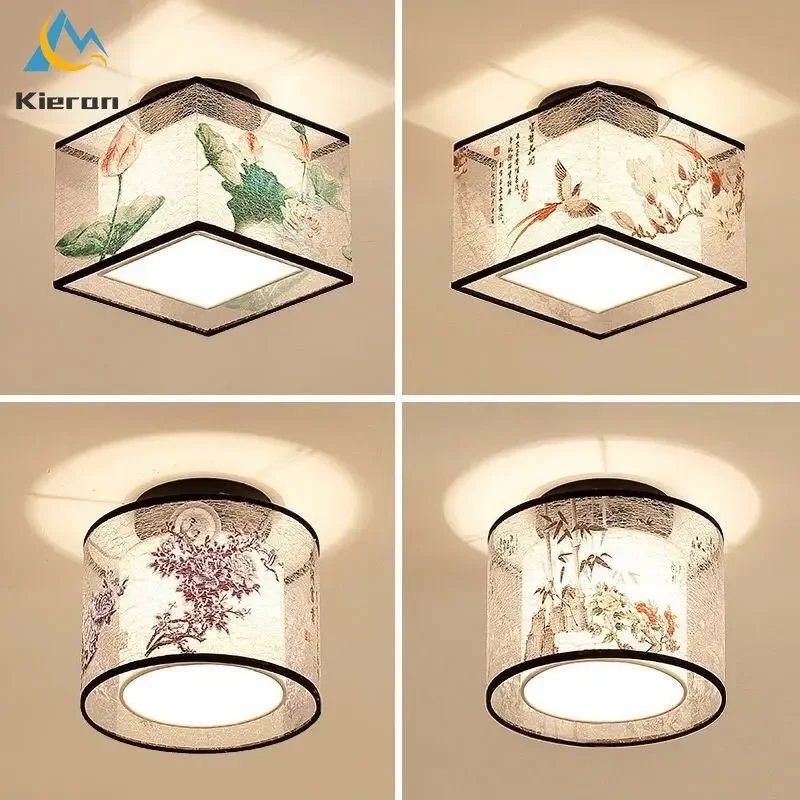 Nordic Modern Lotus Bird LED Ceiling Lamp Living Room Bedroom Study Hotel KTV Bedside Ceiling Light Room Decoration Ceiling Lamp