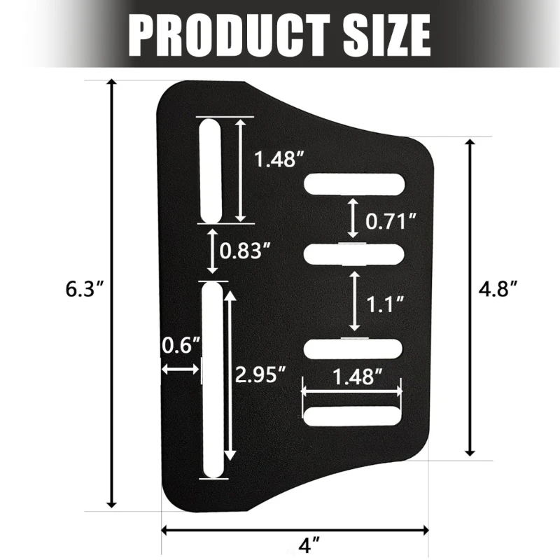 Headboard Plate Adjustable Metal Frame Bracket For Secure Bed Frame Connection