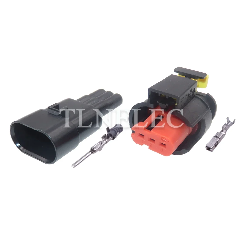 3 Pin Way Auto High Voltage Package Ignition Coil Socket With Wires Car Wire Cable Connectors 284426-1 284425-1