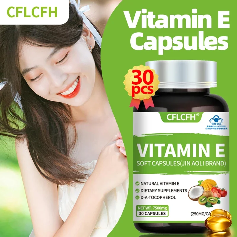 

Vitamin E Soft Capsules 250MG Dietary Supplement Natural Skin Nutrition Health Support Supplements