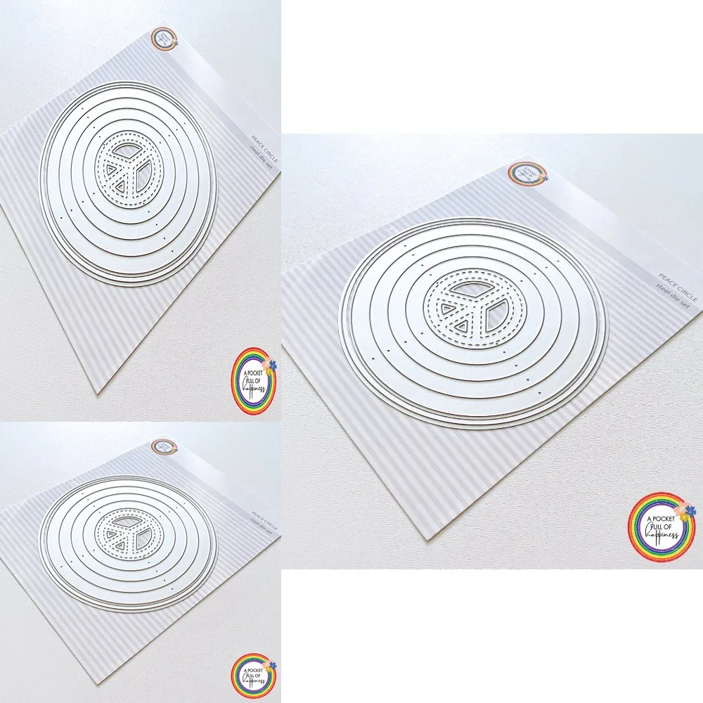 Трафарет для металлической отделки карточки для скрапбукинга