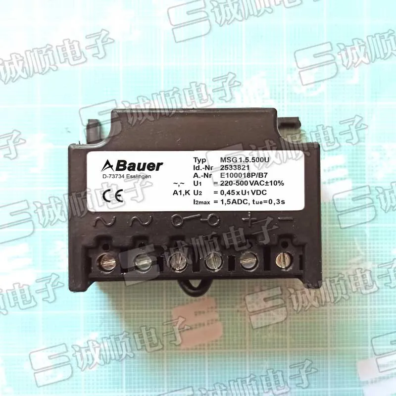 

BAUER Typ MSG 1.5.500U Id.-Nr 2533821 Выпрямитель Высокая совместимость машины BAUER Стабильное выпрямление напряжения для надежного применения