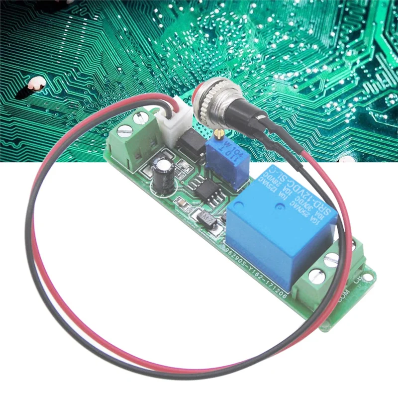 DC 12V Timing Timer Delay 1-10S Time Adjustable Relay With Indicator Light Turn OFF Relay Module Trigger Delay Switch Durable-Y4