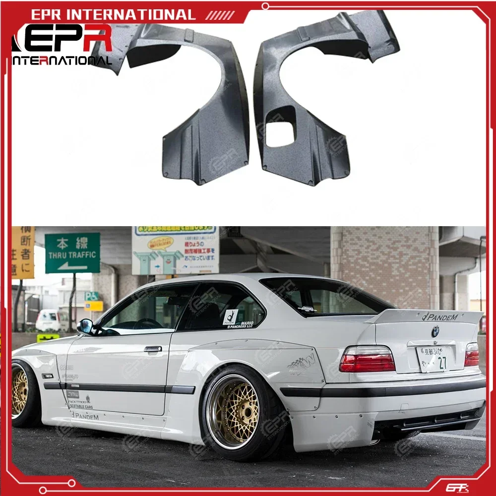 

For BMW E36 RB Style Body Kit Tuning FRP Glass Fiber Rear Fender Fiberglass Wheel Flare Arch Cover Full Wide Body Kit Part