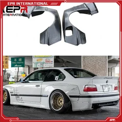 For BMW E36 RB Style Body Kit Tuning FRP Glass Fiber Rear Fender Fiberglass Wheel Flare Arch Cover Full Wide Body Kit Part